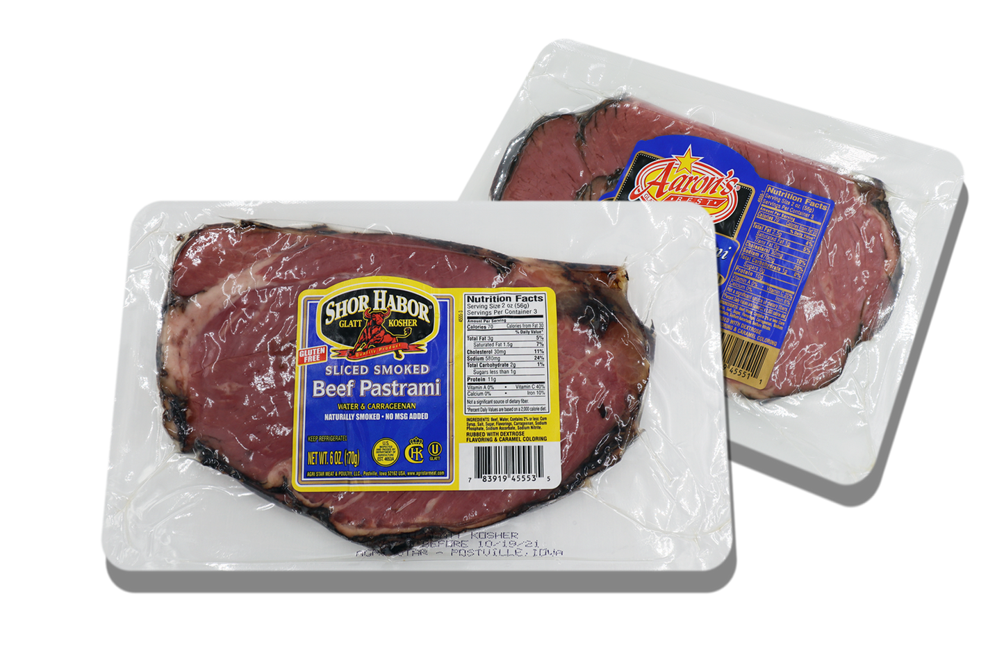 Glatt Kosher Sliced Beef Shoulder Pastrami by Rubashkin's Meat Store