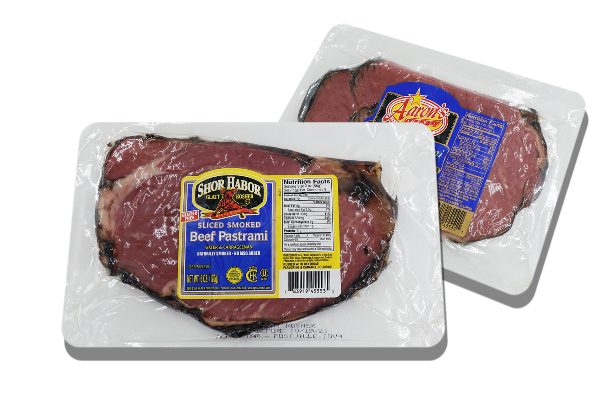 Glatt Kosher Sliced Beef Shoulder Pastrami by Rubashkin's Meat Store