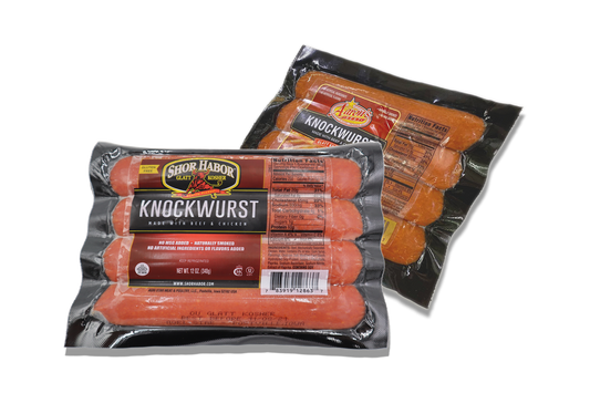 Glatt Kosher  Beef & Chicken Knockwurst by Rubashkin's Meat Store