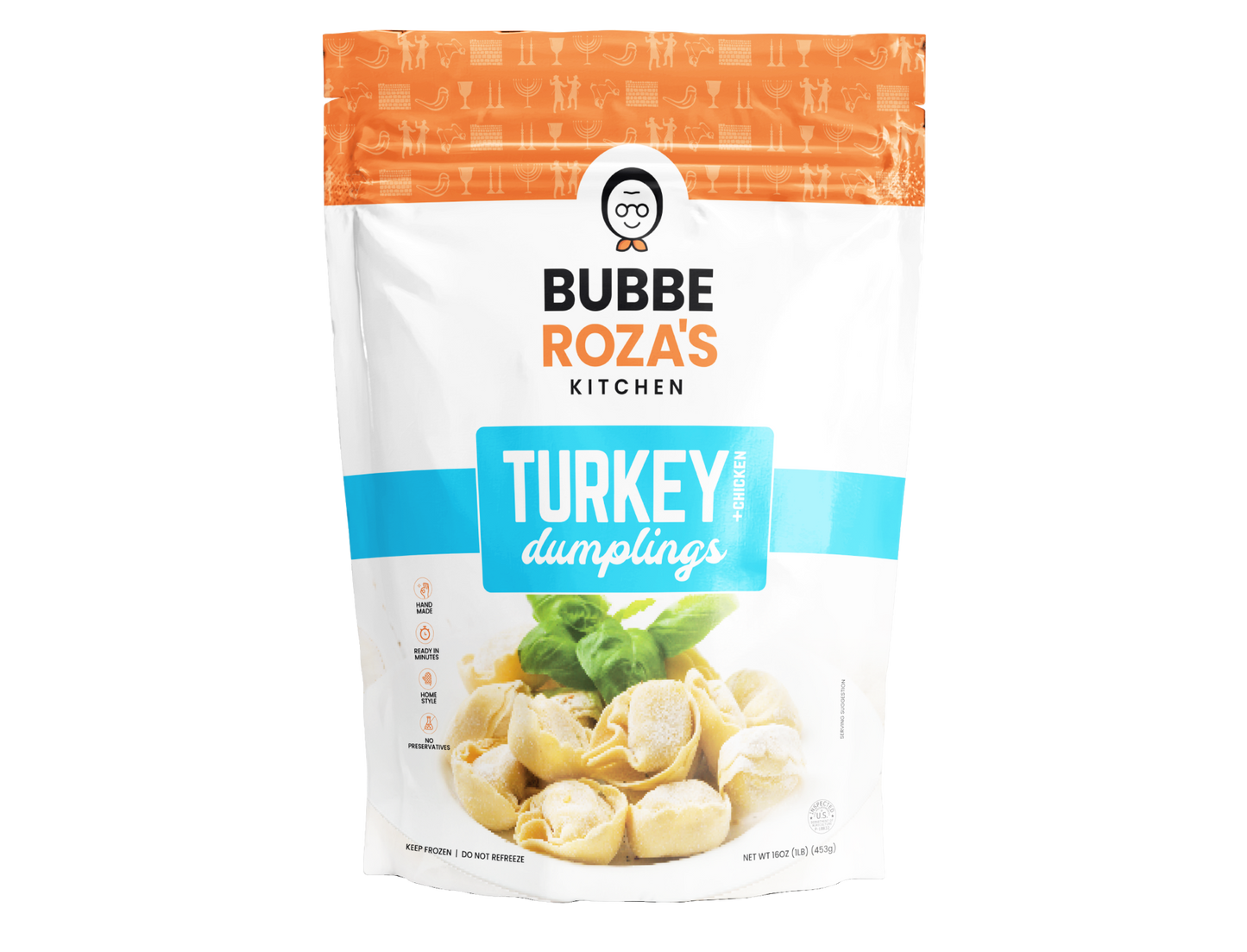 Glatt Kosher Turkey Dumplings/Kreplach by Rubashkin's Meat Store